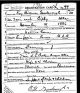 WWI Draft Card of Roy Goodenough