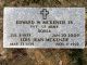 Gravestone of Edward W. McKenzie (b. 1933)
