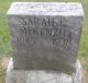Gravestone of Sarah Ellen Christner (b. 1845)