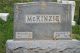 Gravestone of Wesley McKenzie (b. 1865) and Fannie Tharp (b. 1871)